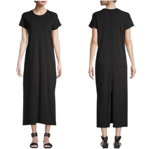 ATM Anthony Thomas Melillo Black Pocket Tee Maxi Dress Small